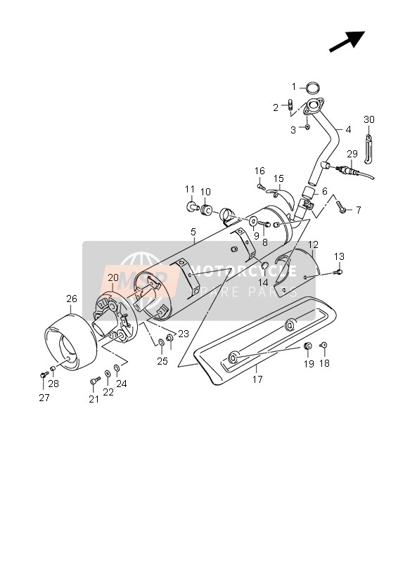 1415003H10E02, Pipe, Exhaust, Suzuki, 0